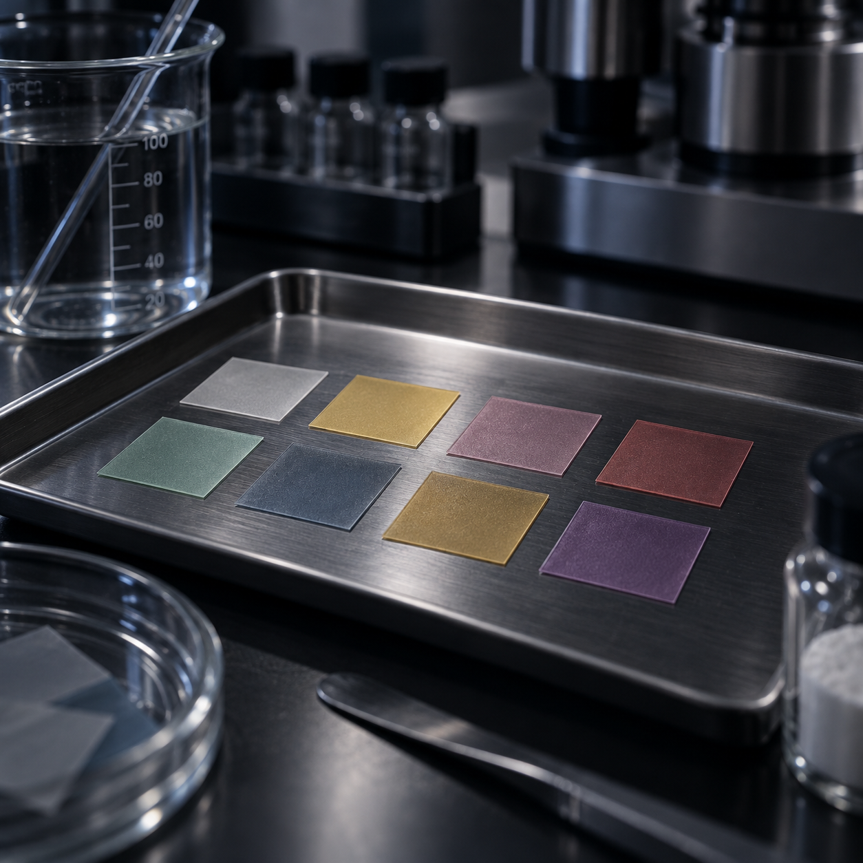 Develop stage with multiple film color options